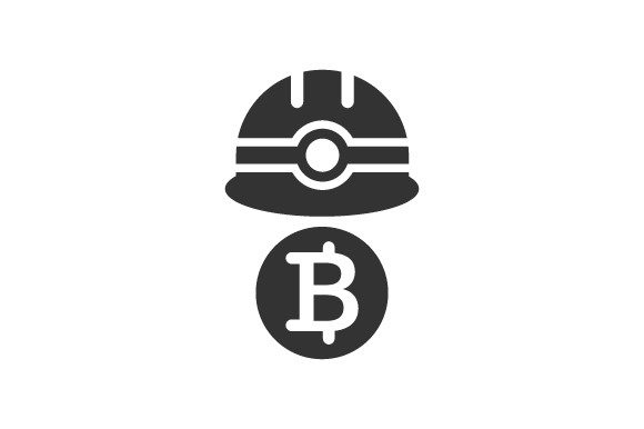 Bitcoin Mining Icon Graphics