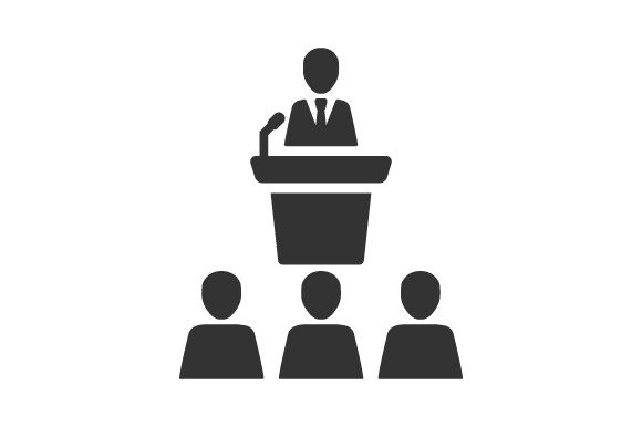 Business Conference Icon: A Modern Graphic Asset for Content Publishers