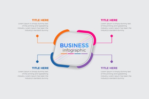 Business Infographic Process Graphics for Modern Publishing