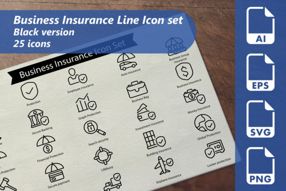 Business Insurance Line Graphics