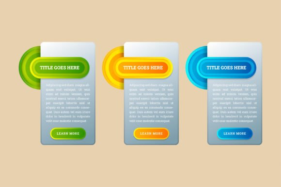 Circle Rectangle Infographic Graphics for Digital Sellers