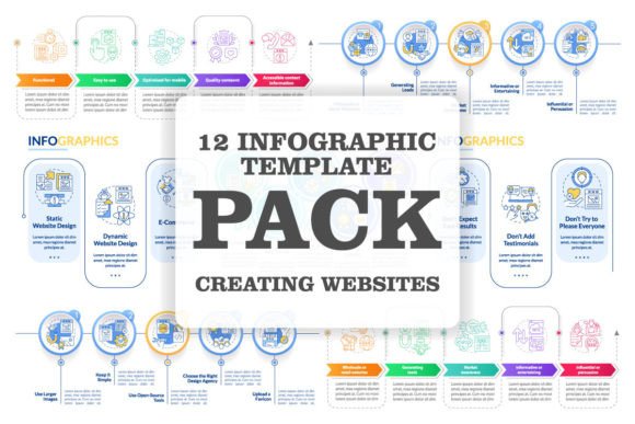 Creating Website Infographic Templates Graphics