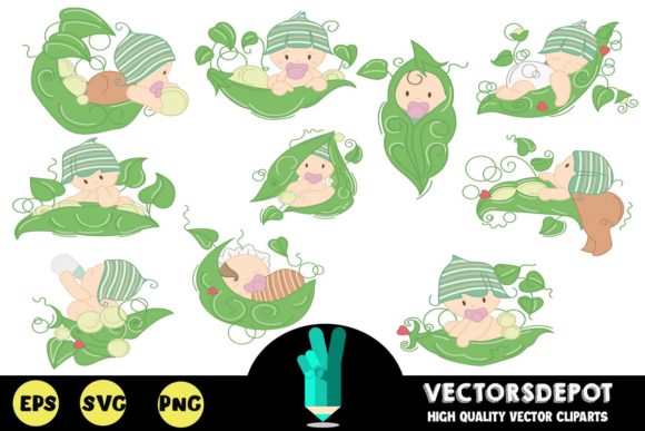 Cute Plant Babies Graphics for Local Branding
