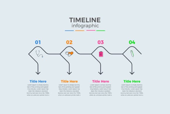 Four Options Modern Medical Infographic