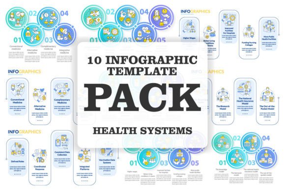 Healthcare System Infographic Templates for Modern Branding