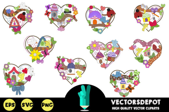 Love Birds Graphics for Polished Content