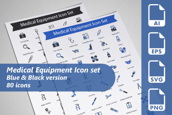 Medical Equipment Icon Set: A Graphic Designer’s Perspective