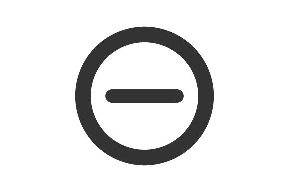 Minus Icon for Modern Branding
