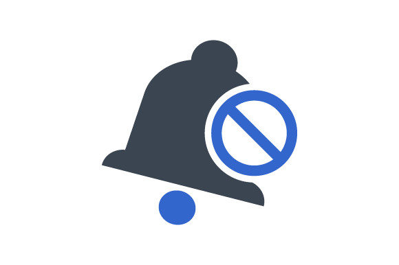 Mute Notification Icon Graphics