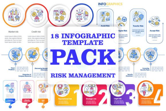 Risk Management Infographic Graphics for Professional Publishing
