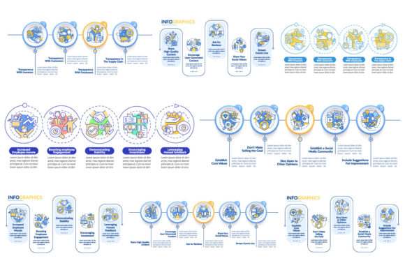 Transparency Infographic Graphics for Modern Publishing